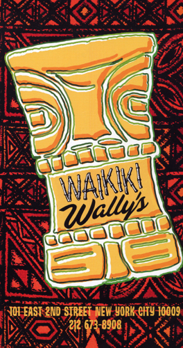 Waikiki Wally's - Menu